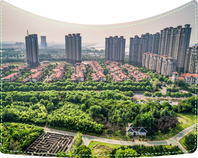 Modern residential development